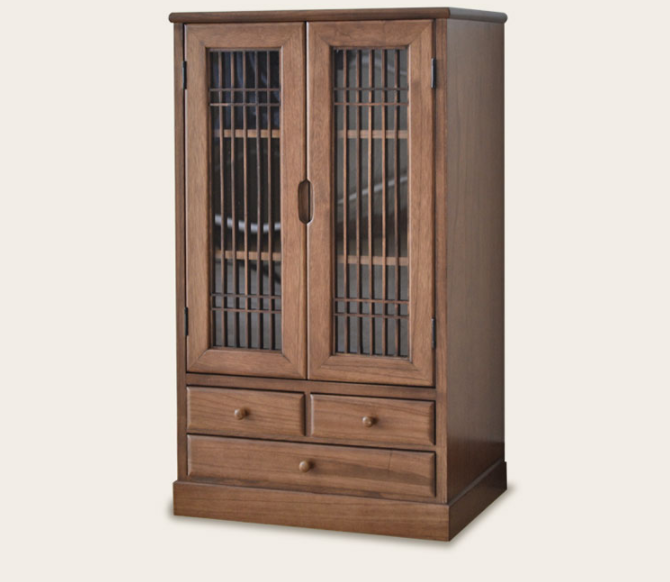 新中式仿古家具儲物柜子，復(fù)古明清實木和風(fēng)柜