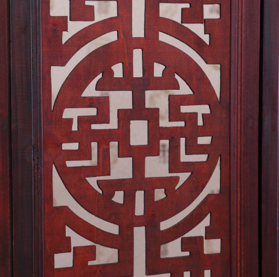 仿古實(shí)木中式屏風(fēng)，復(fù)古玄關(guān)屏風(fēng)隔斷