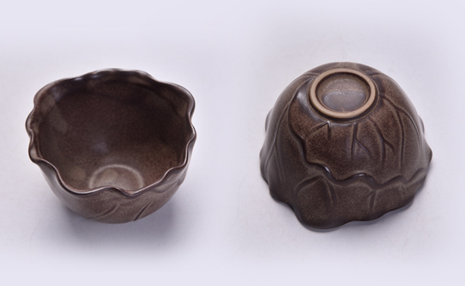 原創(chuàng)陶瓷泡茶自動茶具，佛手蓮花功夫茶具