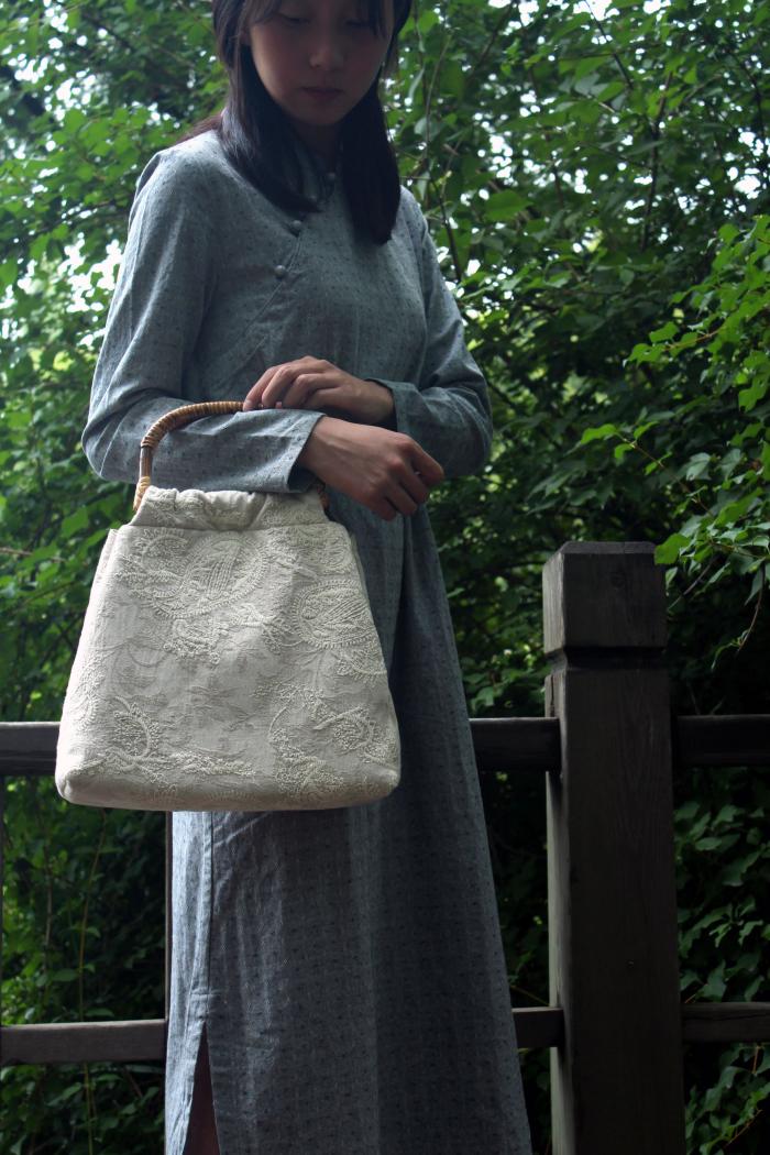 清新脫俗手工包，家佳樂文學(xué)刺繡手工包包