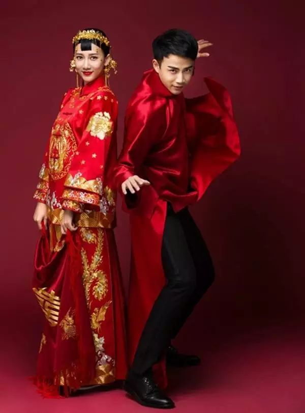 中式婚禮，走心的明星禮服