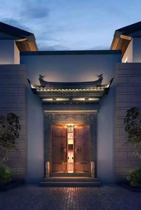 100個(gè)新中式入口，中國(guó)新中式建筑的精髓