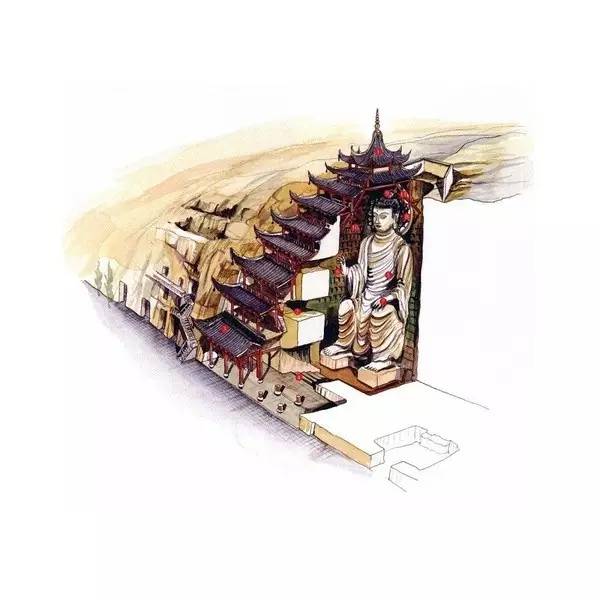 穿墻透壁，手繪中國古代經典古建筑