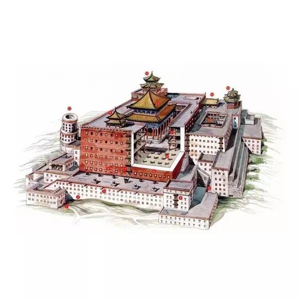 穿墻透壁，手繪中國古代經(jīng)典古建筑