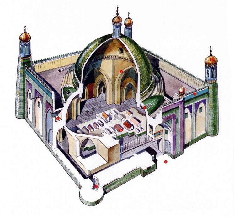 穿墻透壁，手繪中國古代經(jīng)典古建筑