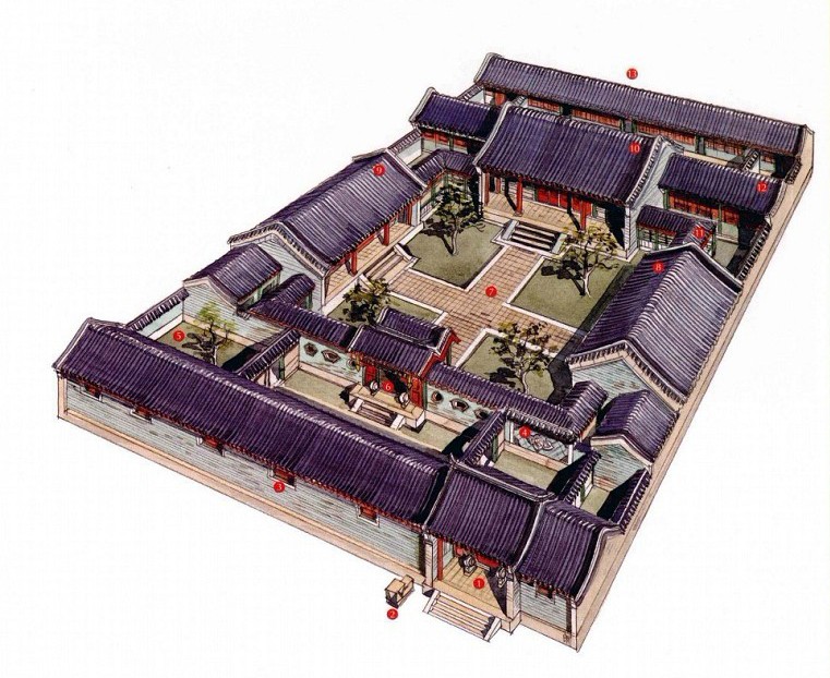 穿墻透壁，手繪中國(guó)古代經(jīng)典古建筑