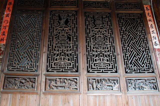 古建筑的眼睛，花樣隔窗