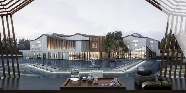 來自時光花絮，新中式建筑