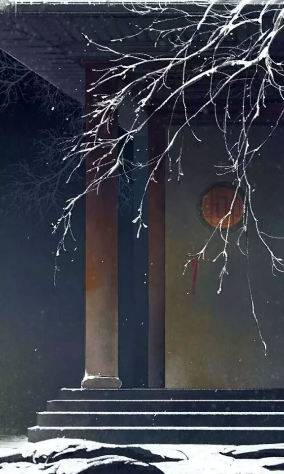 佛系古風(fēng)圖片：無(wú)邊落雨蕭蕭下