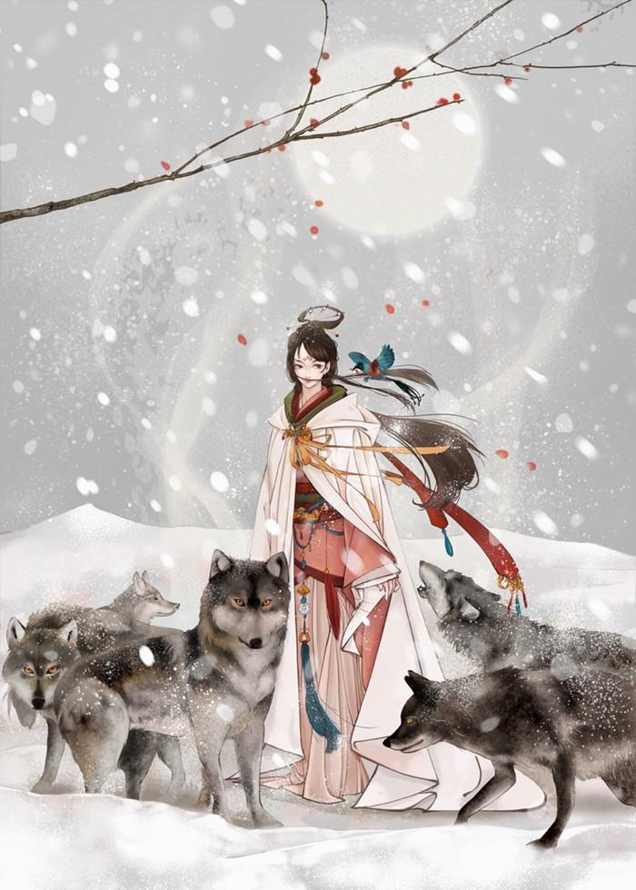 唯美古風(fēng)圖片：一句君無戲言，妾等百年