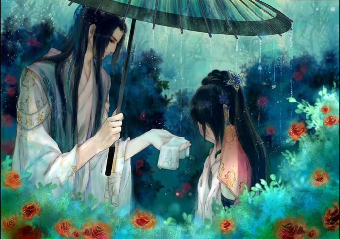 唯美古風(fēng)圖片：一句君無戲言，妾等百年