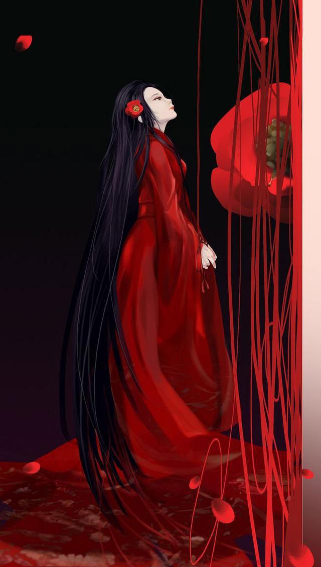 6款霸氣唯美古風(fēng)圖片：紅衣女子，翩若驚鴻