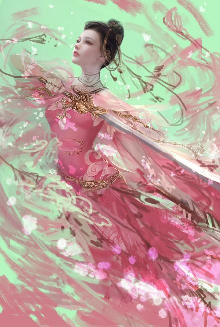 唯美古風(fēng)動漫圖片：愛已無言，情已無聲