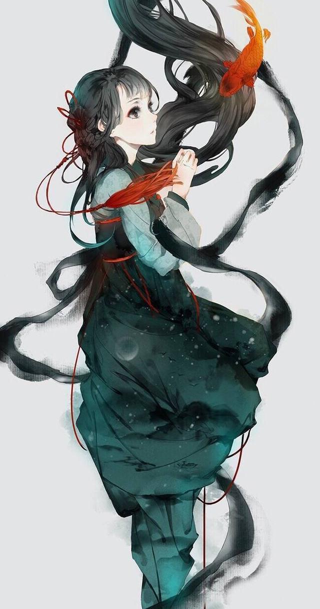 5款唯美古風圖片：癡心灑淚悲啼，思念苦惱傷心