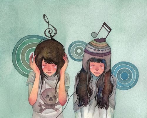 復古的插畫:怦然心動