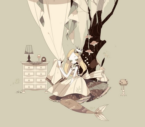 4款獨特插畫圖片，詭異風格插畫