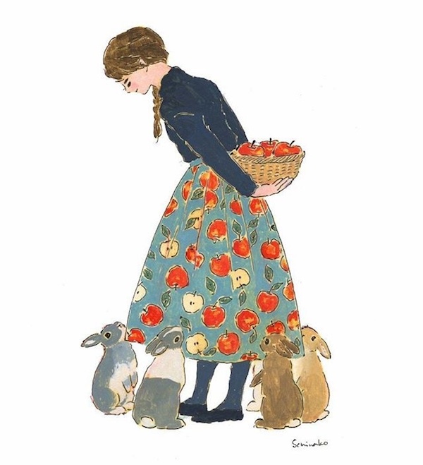 插畫:兔子與女生的生活瑣事