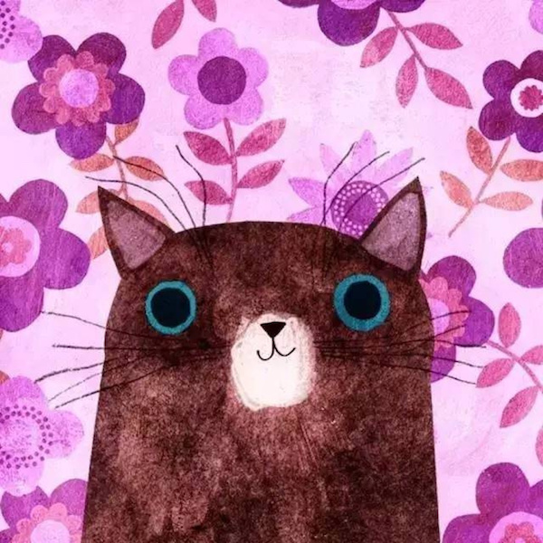 創(chuàng)意插畫(huà)：貓咪頭像