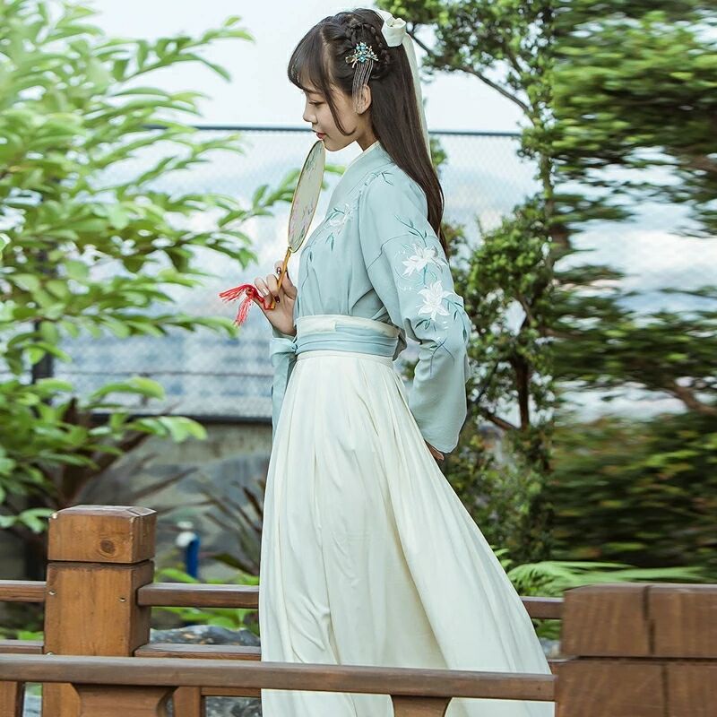 魏晉風(fēng)改良漢服古裝，漢元素夏裝襦裙圖片