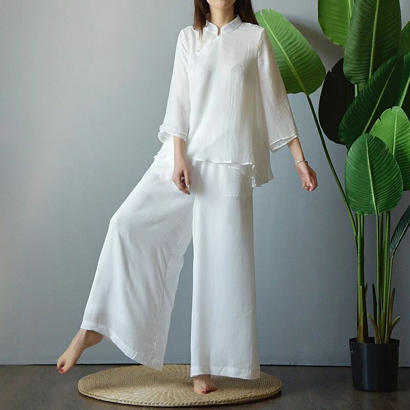 禪意文藝旗袍漢服，家佳樂文學(xué)禪服圖片