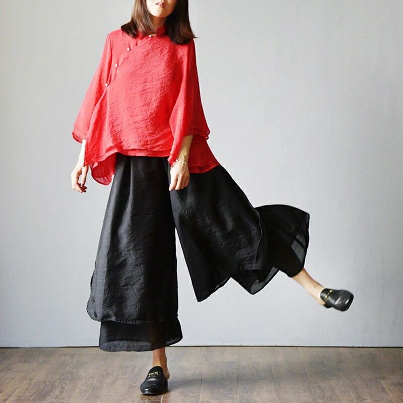 禪意文藝旗袍漢服，家佳樂文學(xué)禪服圖片