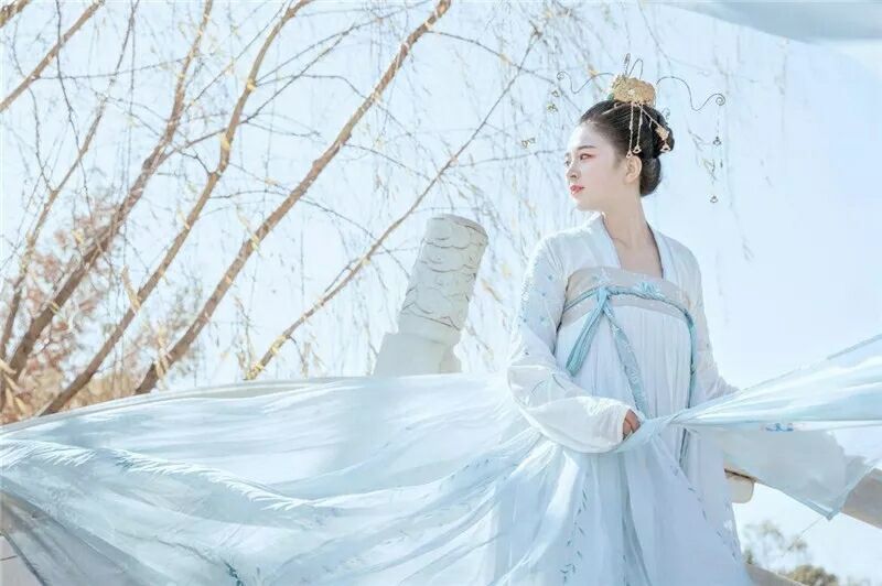 菩提雪慈航凈繡花款，漢元素古裝漢服