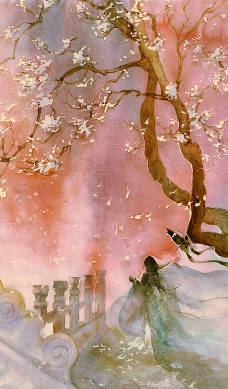 5款唯美古風圖片:桃花盡日隨流水