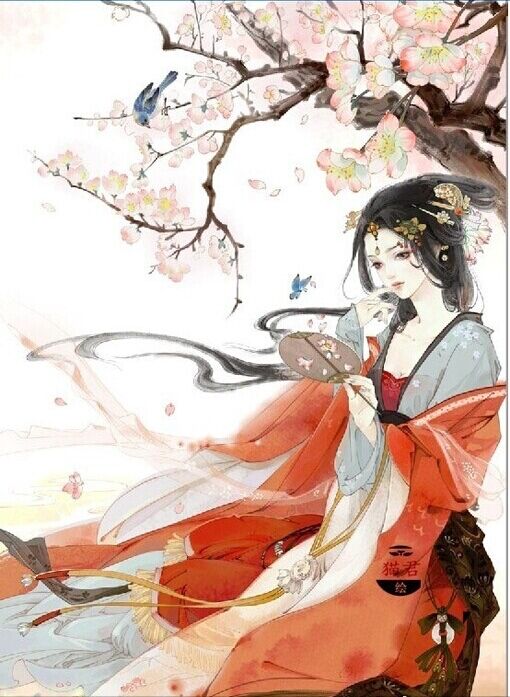 5款唯美古風圖片：花前月下