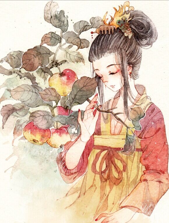 5款唯美古風圖片：花前月下