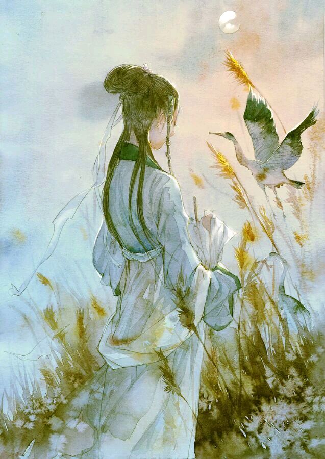 5款唯美古風圖片：淚似水流長