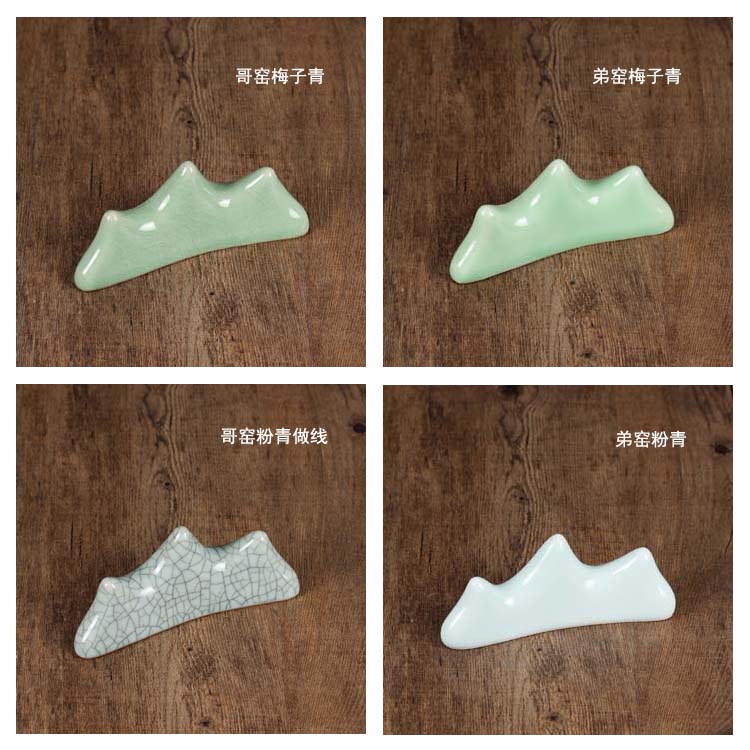 玉質筆架，精美的山形筆擱