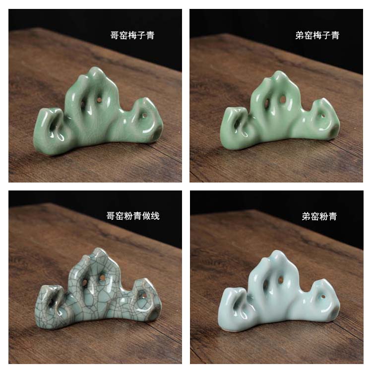 玉質筆架，精美的山形筆擱