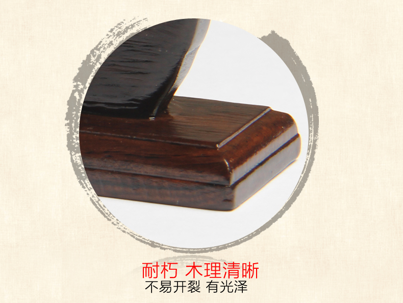 樸拙厚重，黑梓木蝙蝠筆架