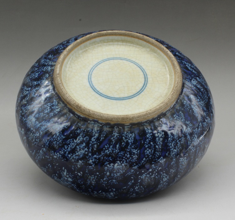 景德鎮(zhèn)·清乾隆高溫窯變花釉水盂（二）