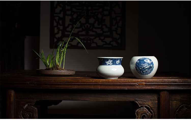 建水民窯青花水盂(二)