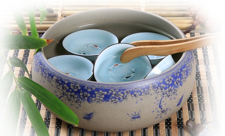 粗陶復古陶瓷水盂