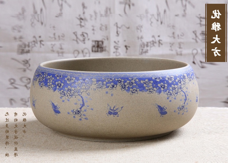 粗陶復古陶瓷水盂