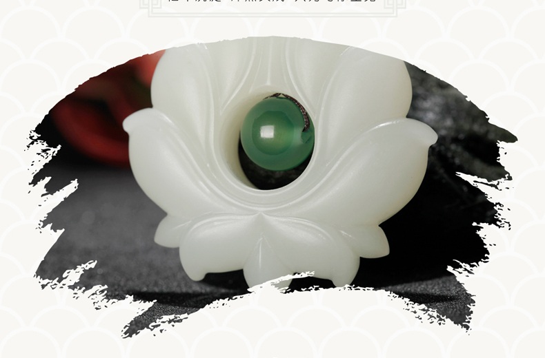 玉說(shuō)·和田玉白玉蓮花吊墜