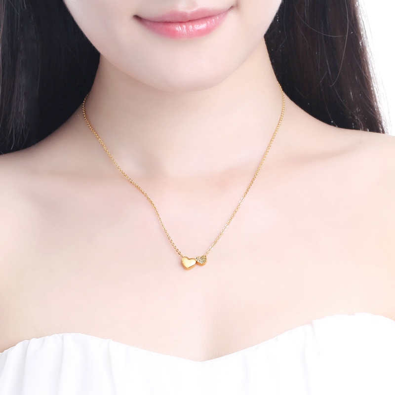 心相依足金項鏈