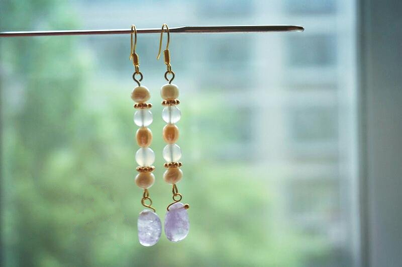 家佳樂(lè)文學(xué)古典珍珠耳墜