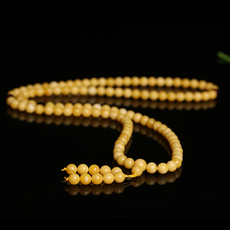 雞油黃蜜蠟手串