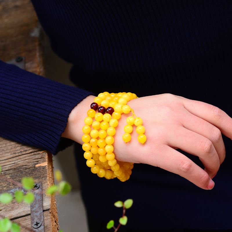 天然蜜蠟腕間手鏈