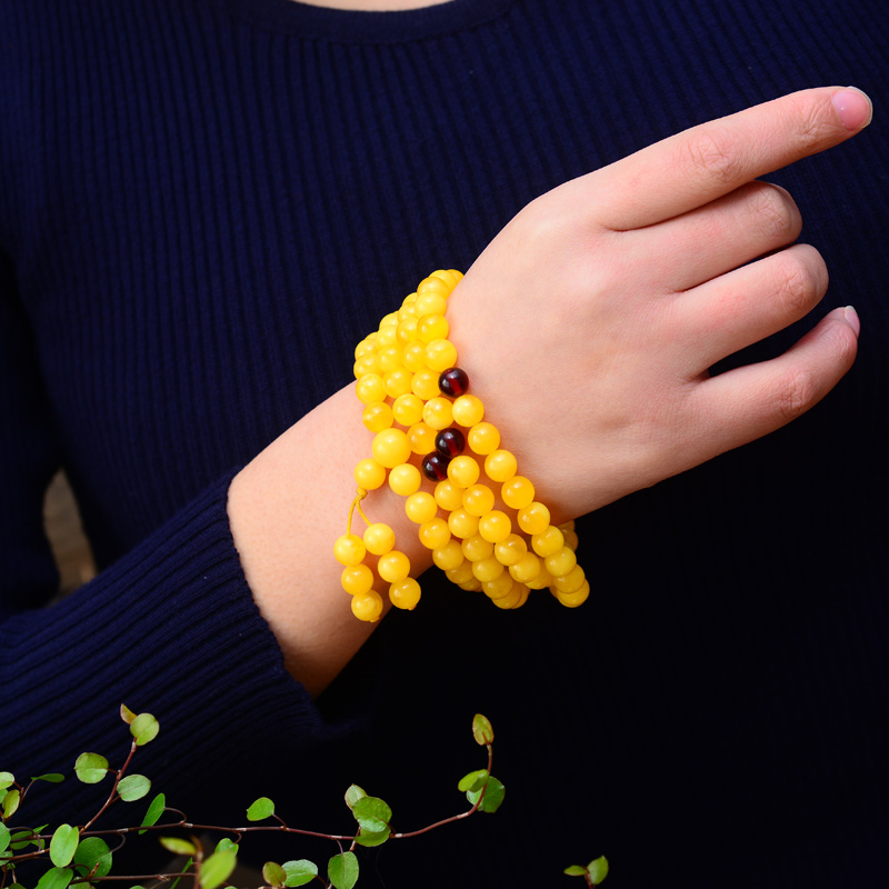 天然蜜蠟腕間手鏈