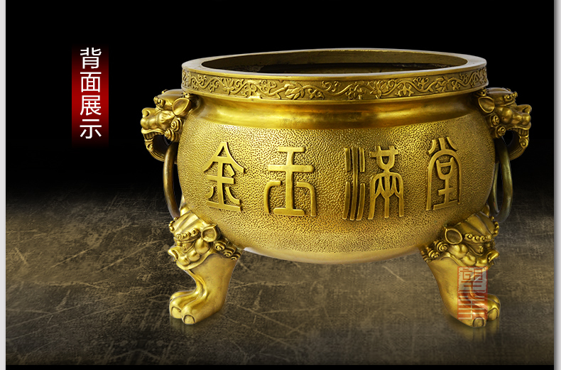 純銅香爐，三足宣德爐