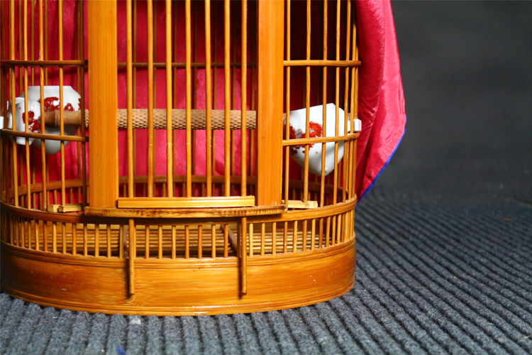 畫(huà)眉鳥(niǎo)籠，竹子老料四川籠