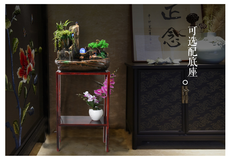 假山流水噴泉，招財假山噴泉流水盆景