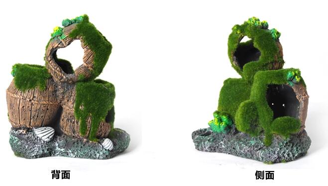 青苔擺件，小型觀賞假山石