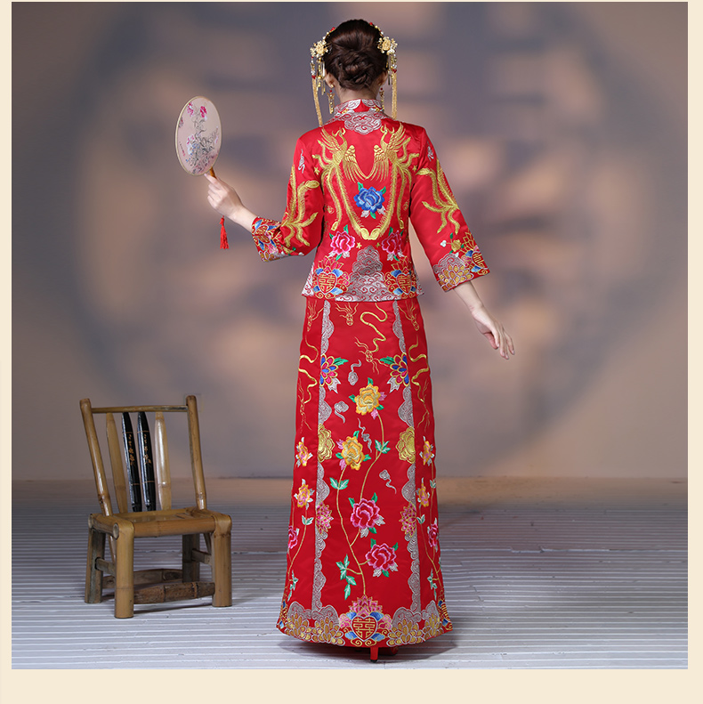 秀禾服新娘嫁衣中式婚紗結(jié)婚禮服