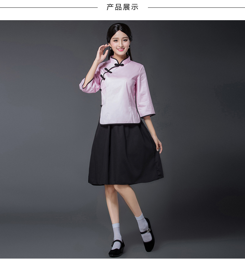 民國(guó)風(fēng)學(xué)生裝五四青年裝，復(fù)古服裝女裝中山裝