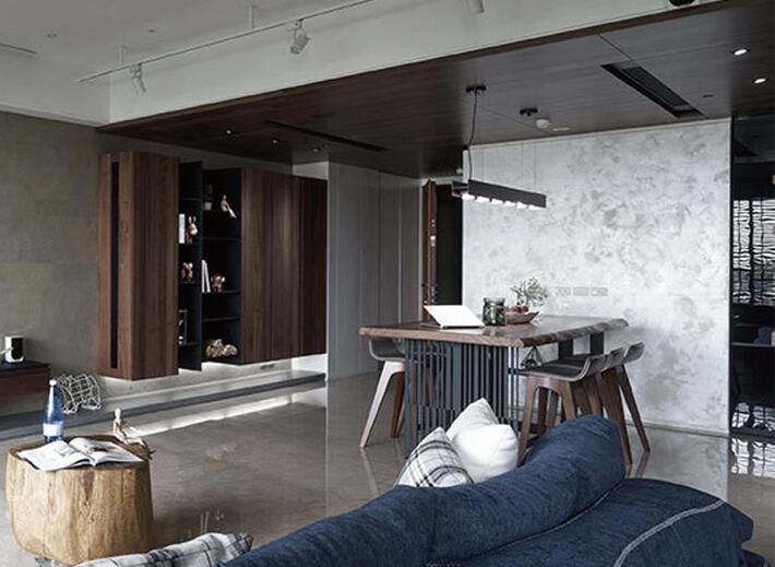 復(fù)古工業(yè)風北歐實木鐵藝餐桌